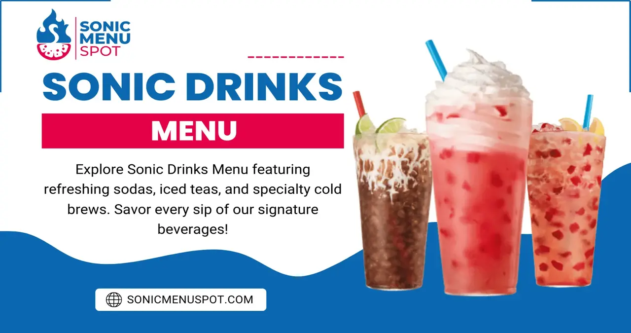 Sonic Menu Drinks