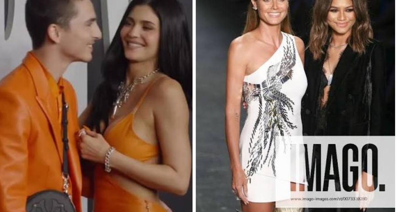 Zendaya and Heidi Klum