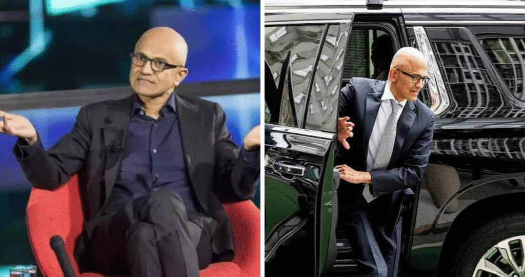 Satya Nadella and Floyd Mayweather